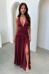 Ginevra Maxi Dress - Burgundy